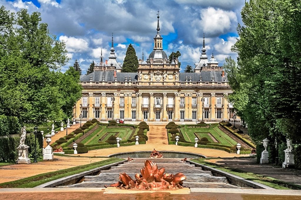 Royal Palace and gardens at La Granja de San Ildefonso, Spain
